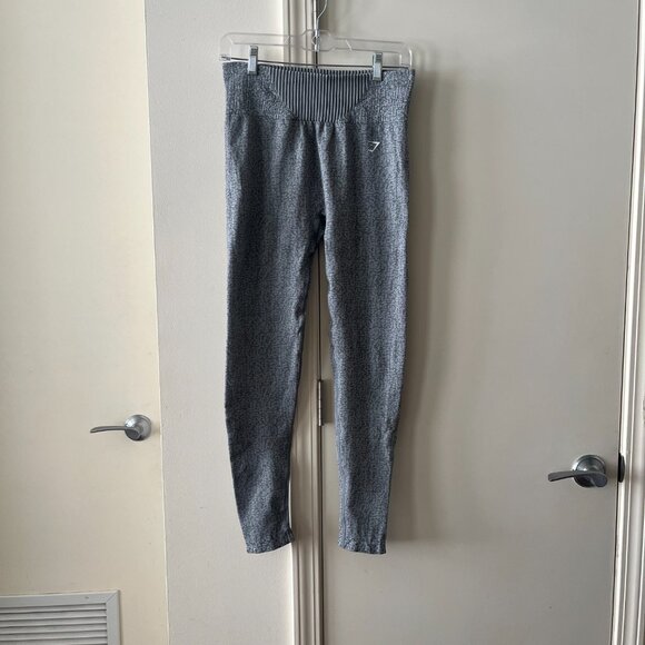 Gymshark Women’s Marl Seamless High Rise Leggings Grey Size Medium - Picture 8 of 11